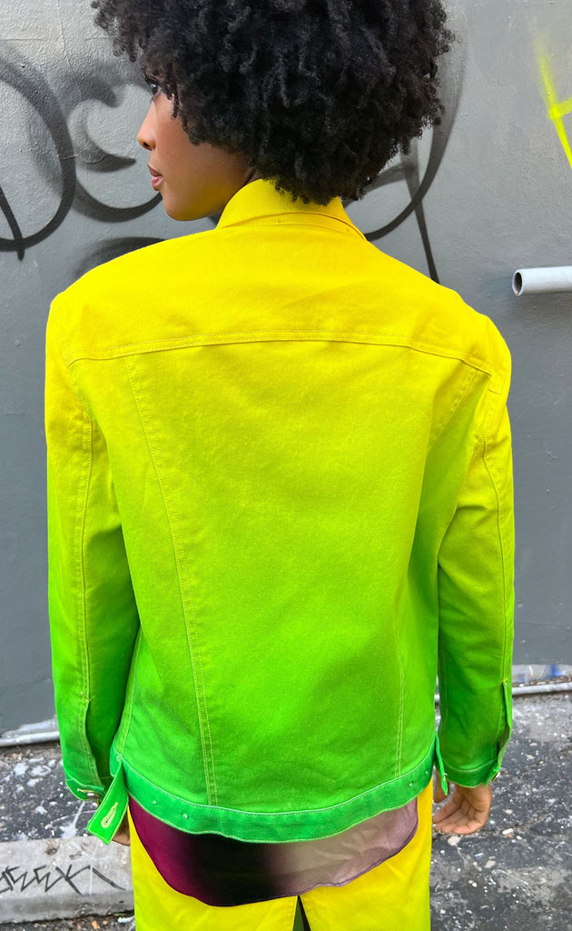 Buy SHOWOFF Yellow Cotton Slim Fit Denim Jackets for Mens Online @ Tata CLiQ