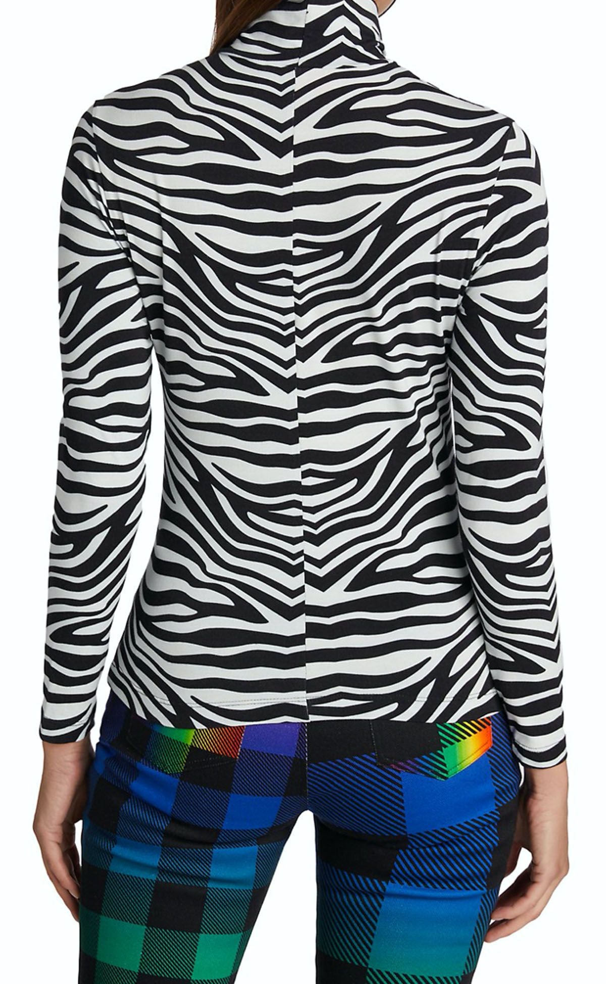 Zebra Print Turtleneck