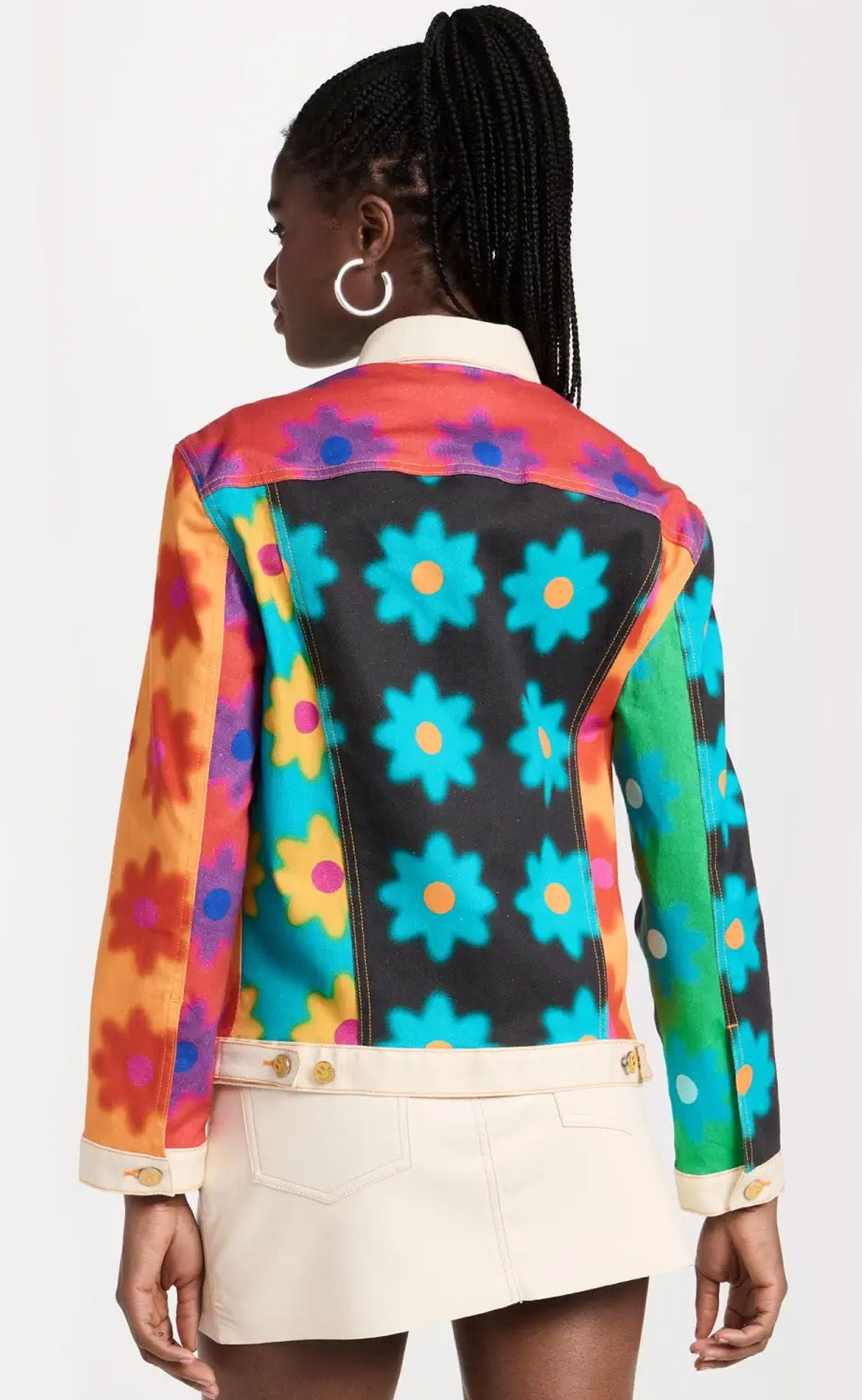 Mixed Poppy Unisex Denim Jacket | bruceglen – BruceGlen