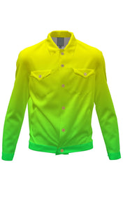 Limeade Ombre Jean Jacket