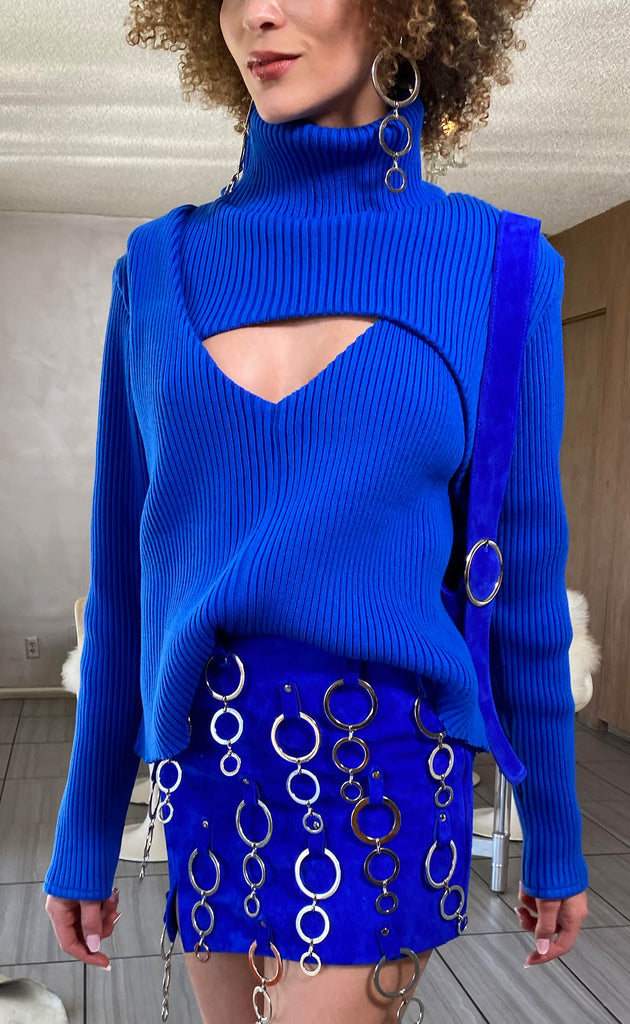 Cobalt Tangled Sweater