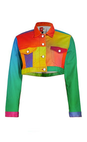 Prism Cropped Denim Jacket