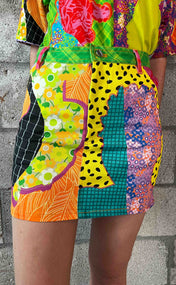 BruceGlen X Gio Swaby Denim Mini Skirt
