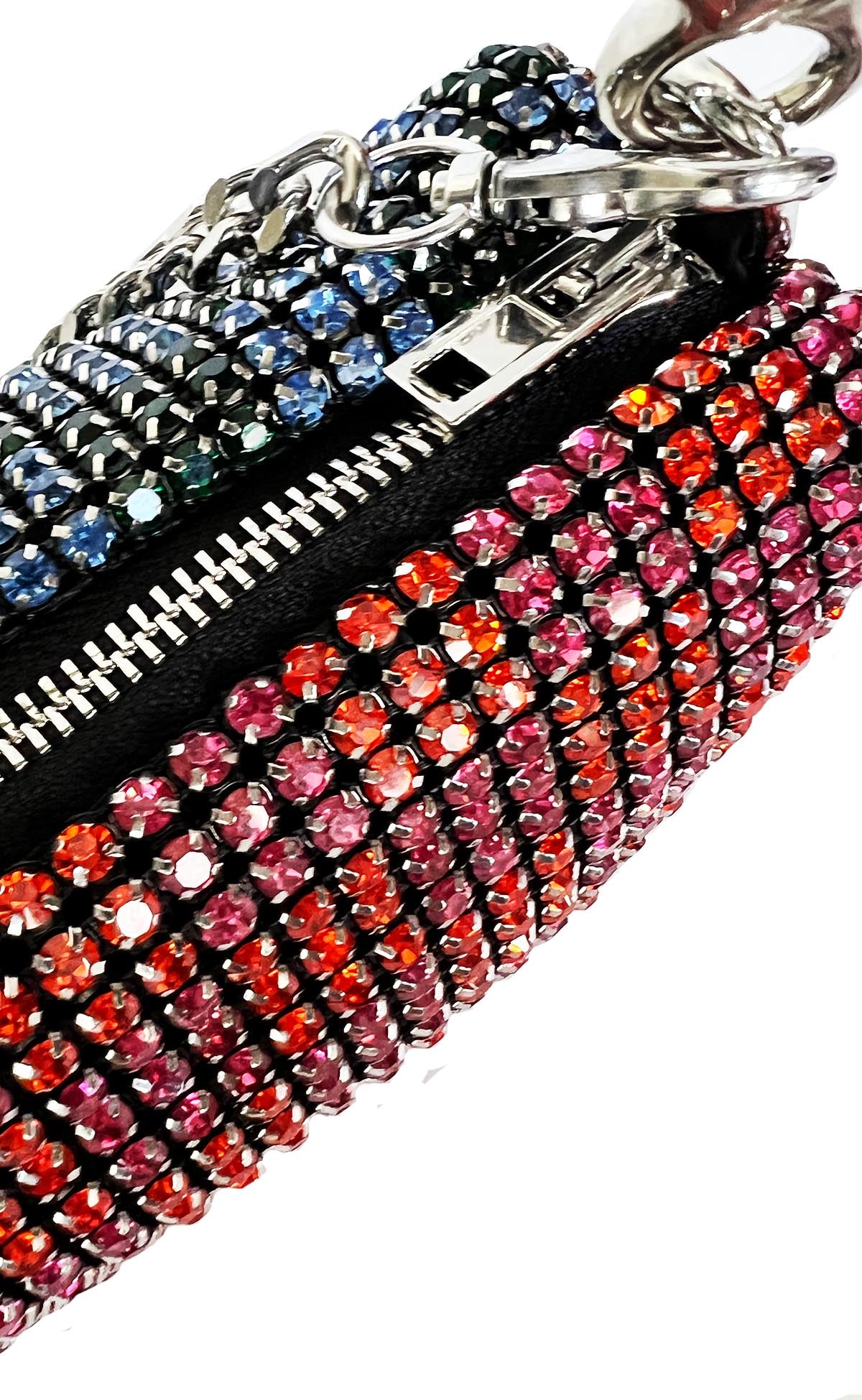 Sunset Blvd Check Sparkle Pouchette with 'Logo' Handle - NO CHAIN CROSSBODY