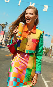 Prism Cropped Denim Jacket