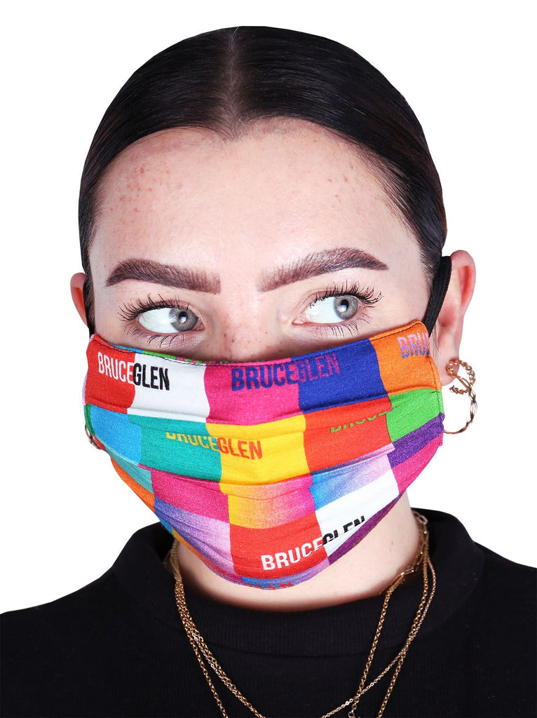 Happy Pleated Knit Mask - 5 Pack