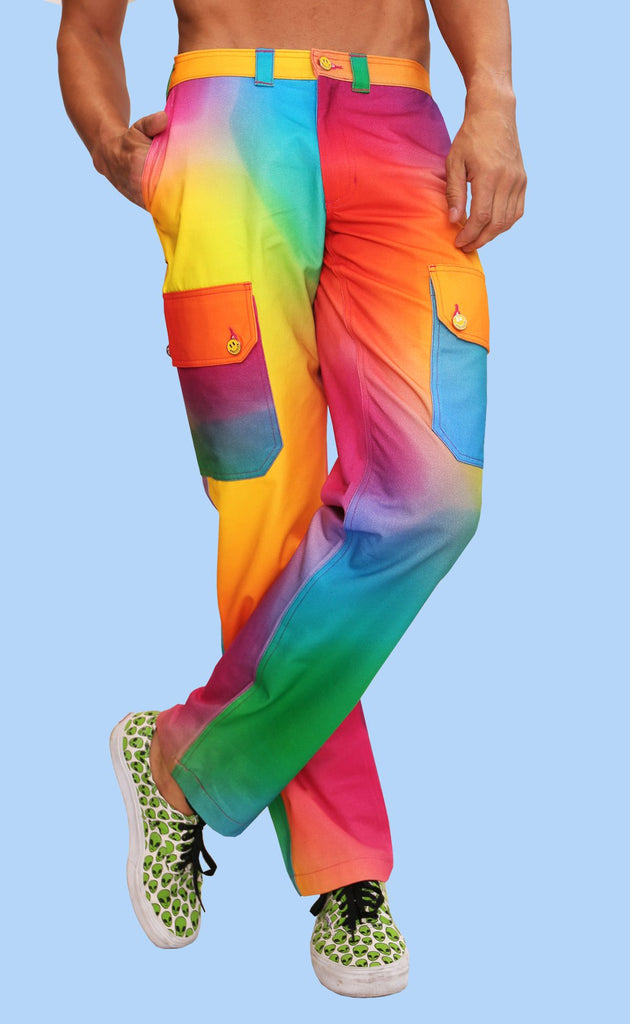 Rainbow Gingham Cargo Pant