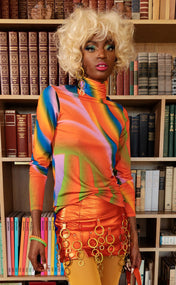 Swirl Turtleneck