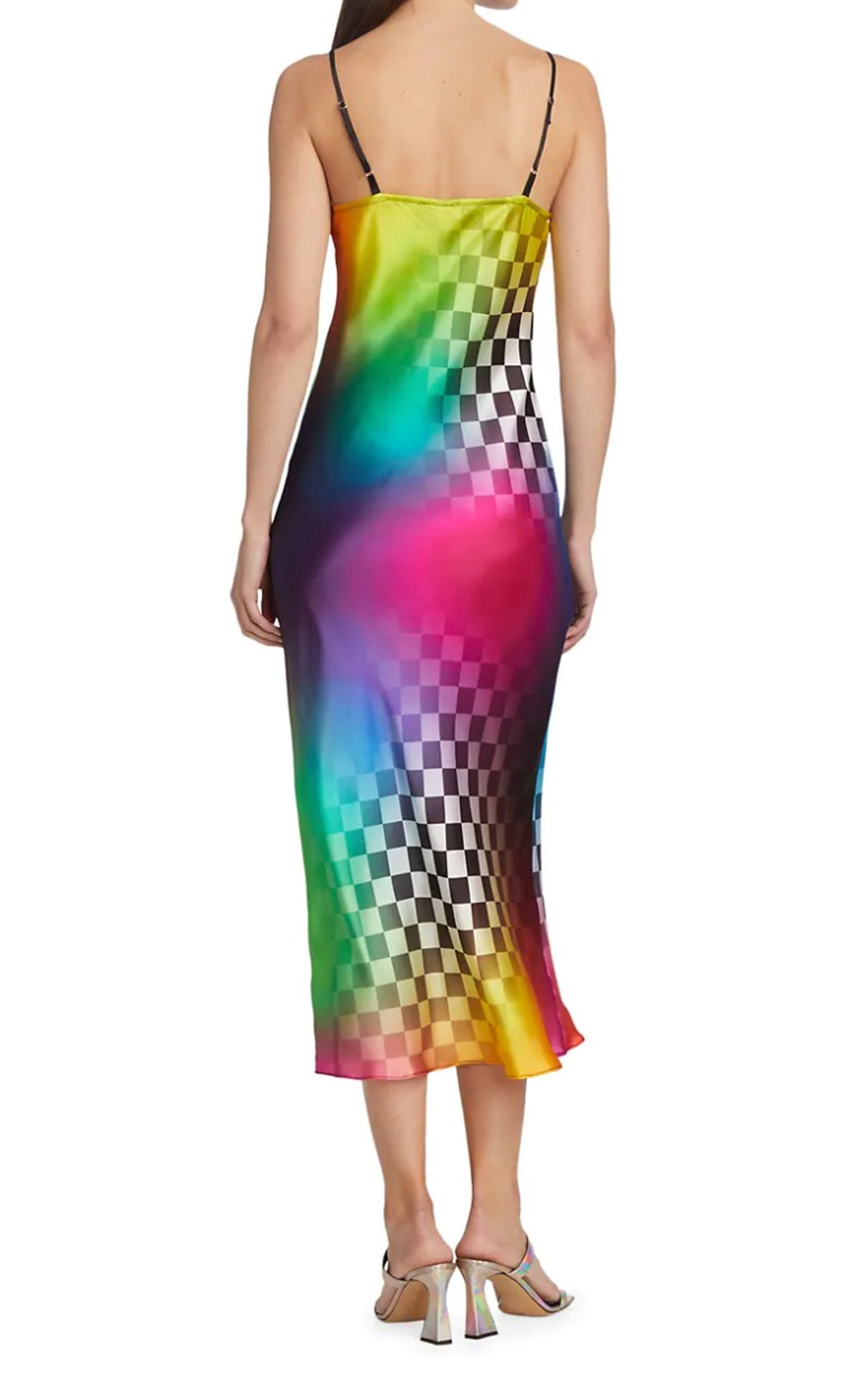 Gradient Tile Slip Dress