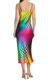 Gradient Tile Slip Dress