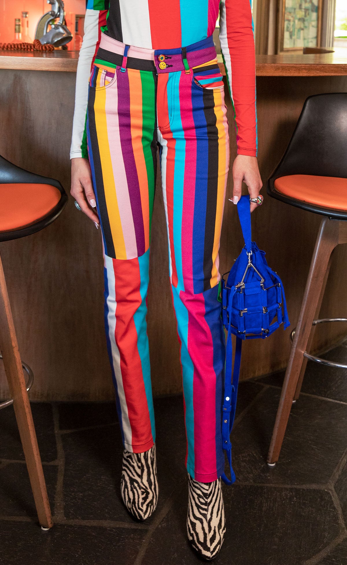 Signal Stripe Flare Jean